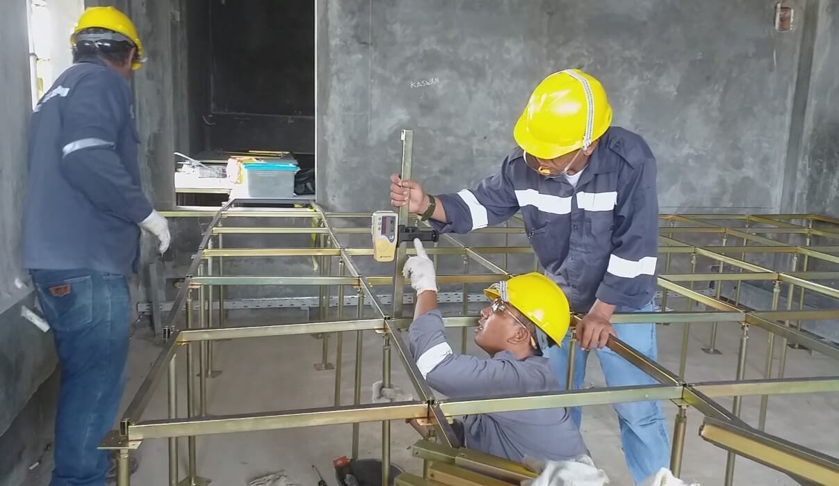 Calcium Sulphate Panel Installation